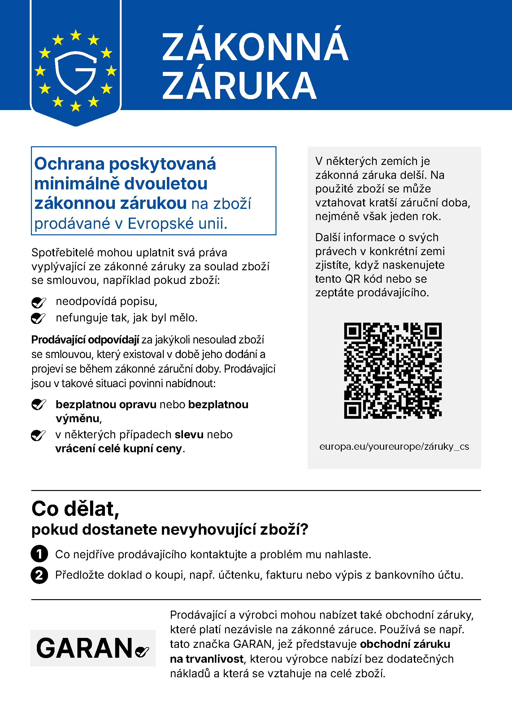Legal guarantee