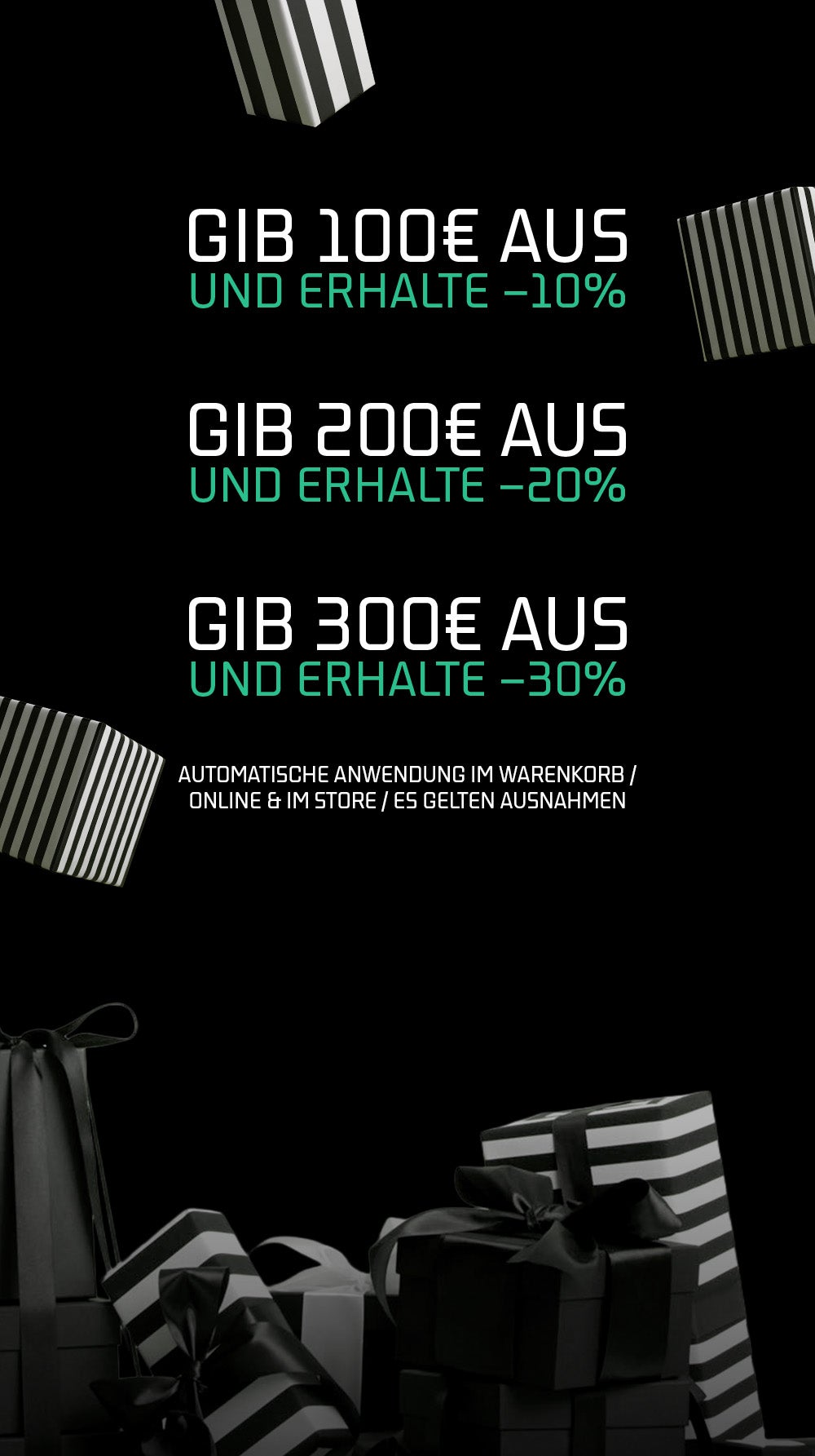 MEHR AUSGEBEN, MEHR SPAREN