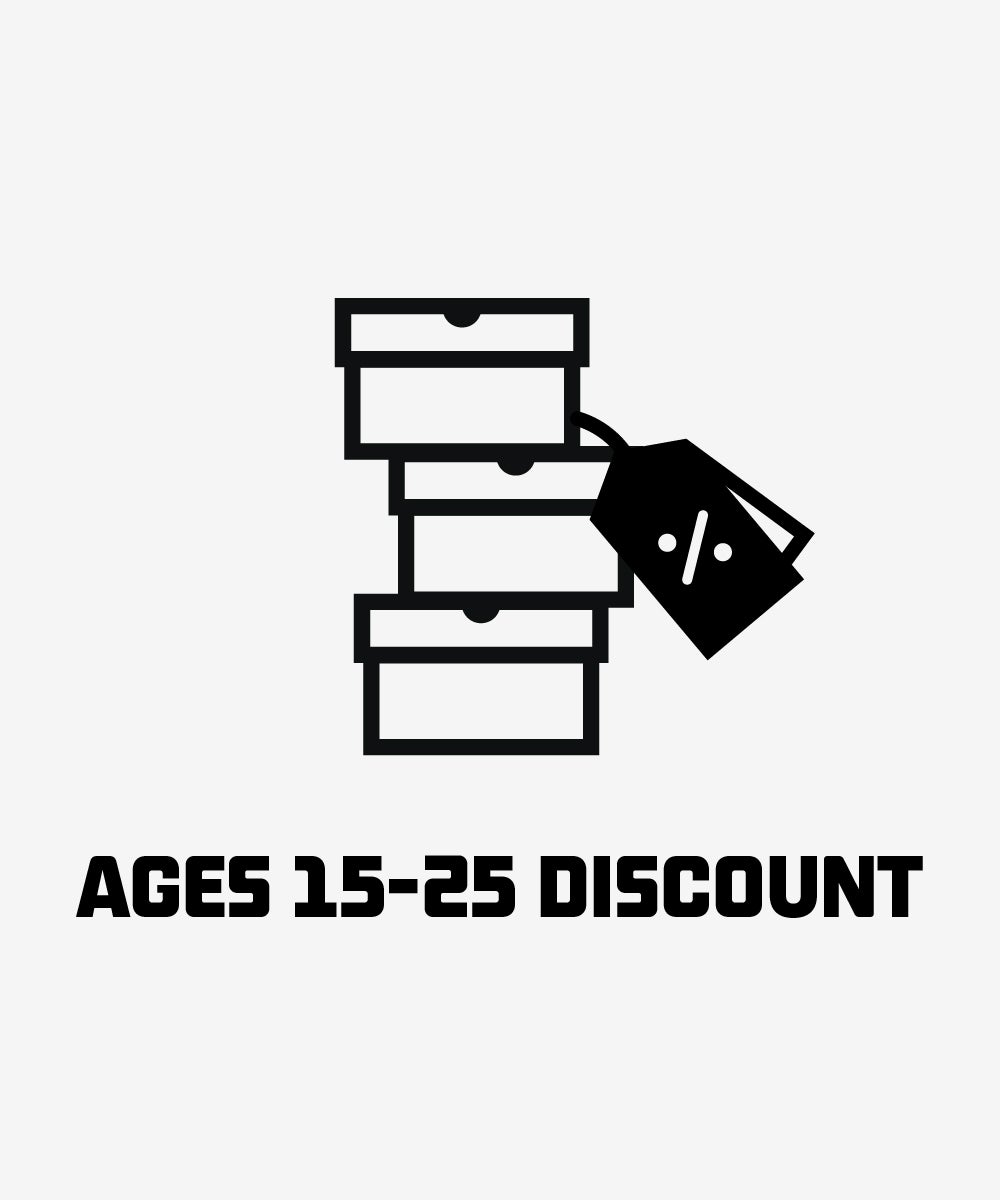 AGES 15-25 DISCOUNT