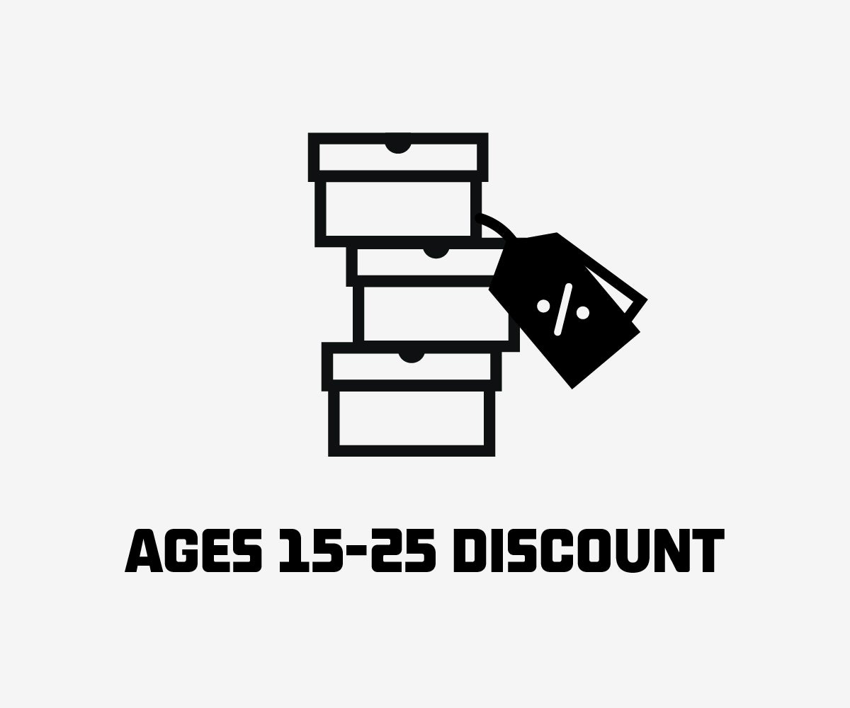 AGES 15-25 DISCOUNT