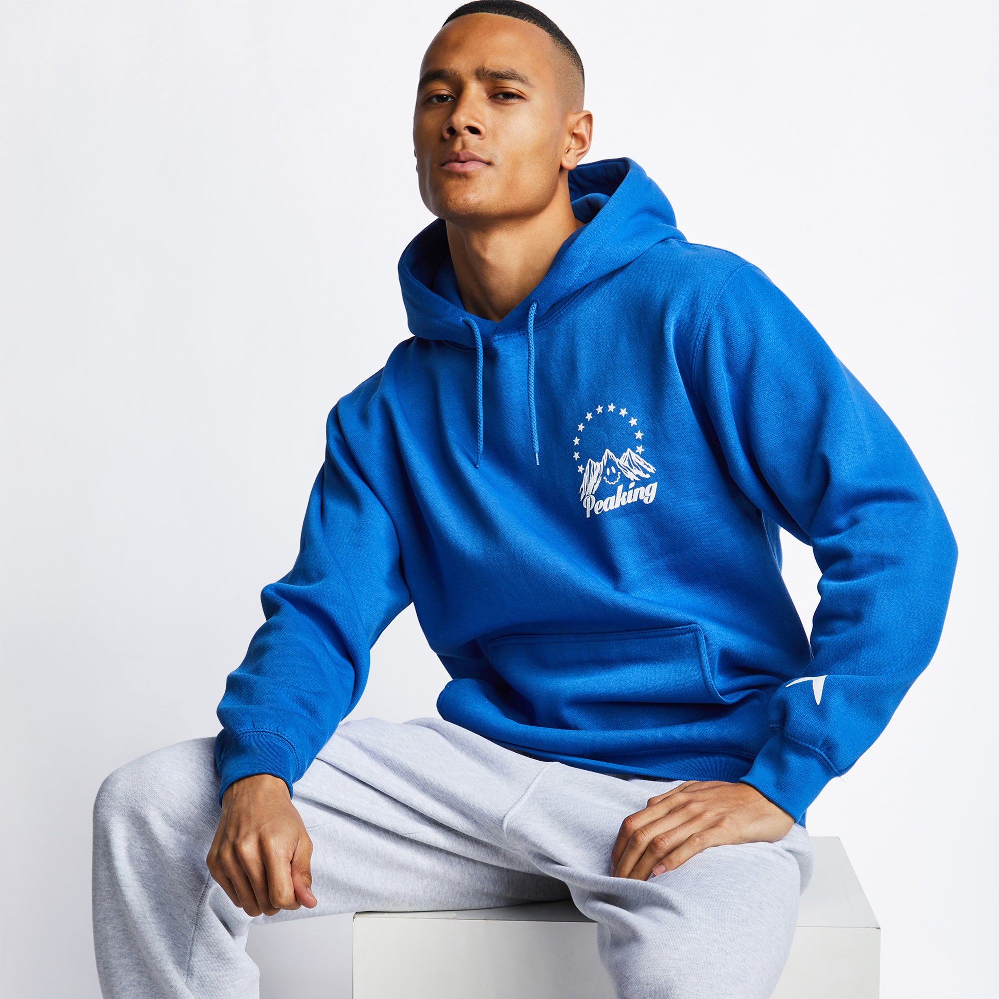 Yeti Out Peaking Over The Head Hoodie