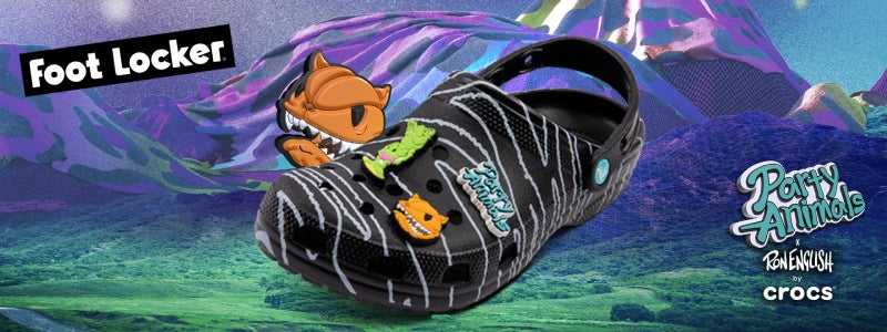 party animal crocs foot locker