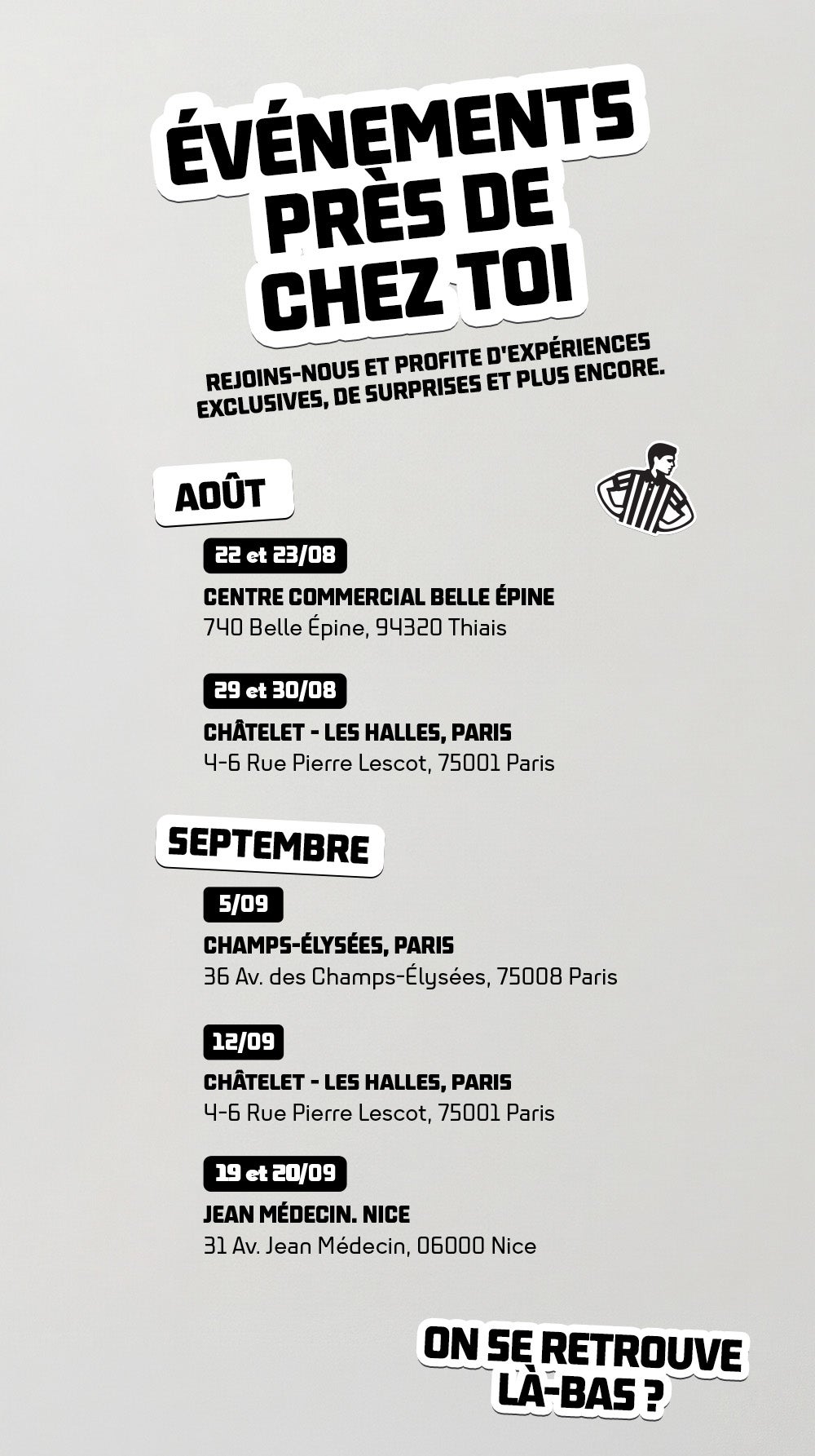 Events Agenda