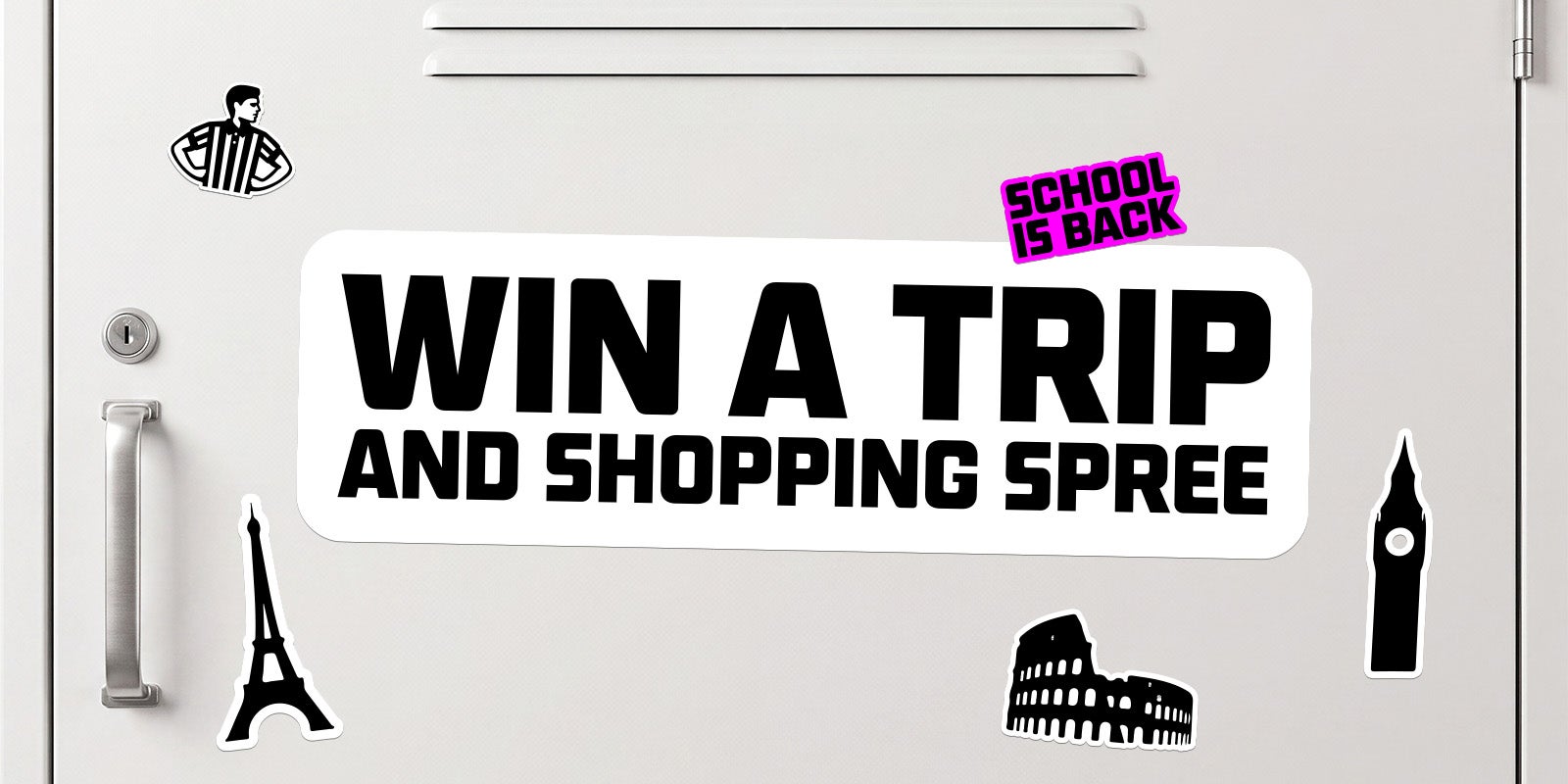 WIN A TRIP & SHOPPING SPREE!