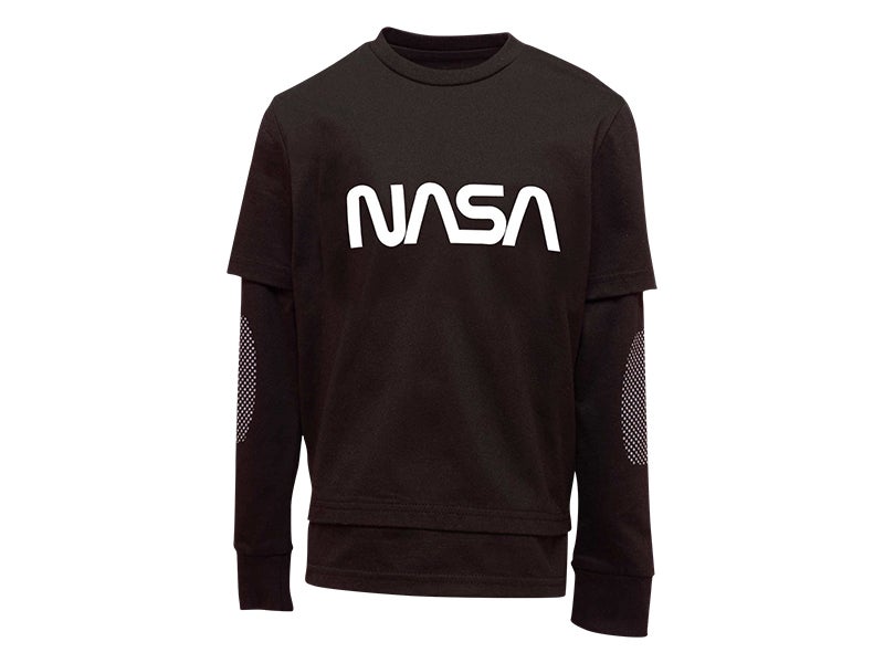 Shop Super Heroic NASA Dual Long Sleeve T-Shirt