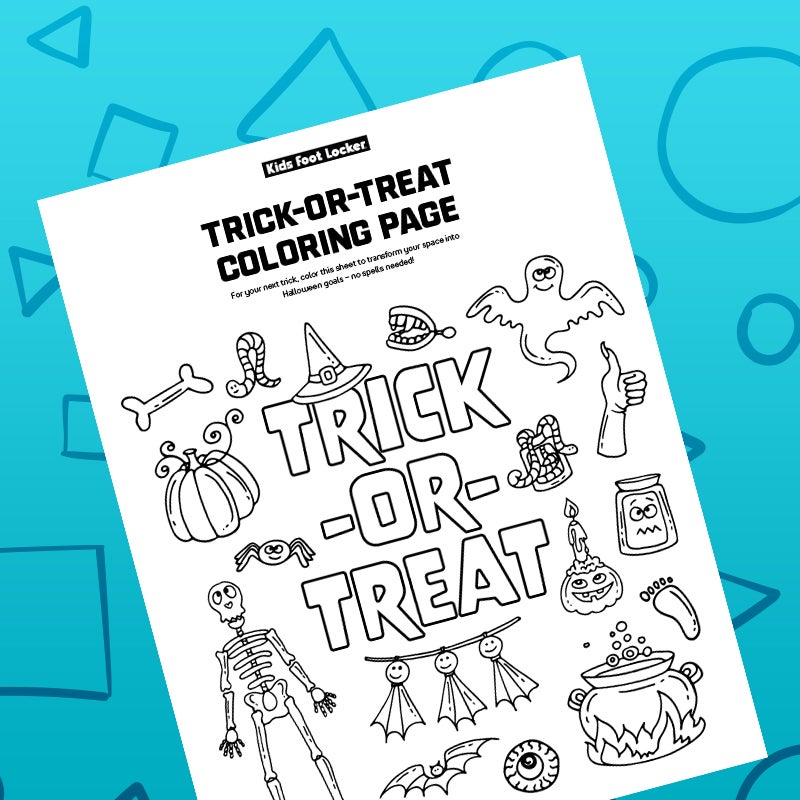download trick-or-treat coloring activity page