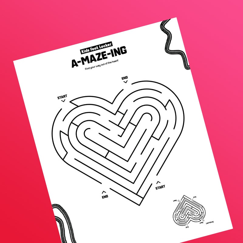 download A-maze-ing coloring sheet