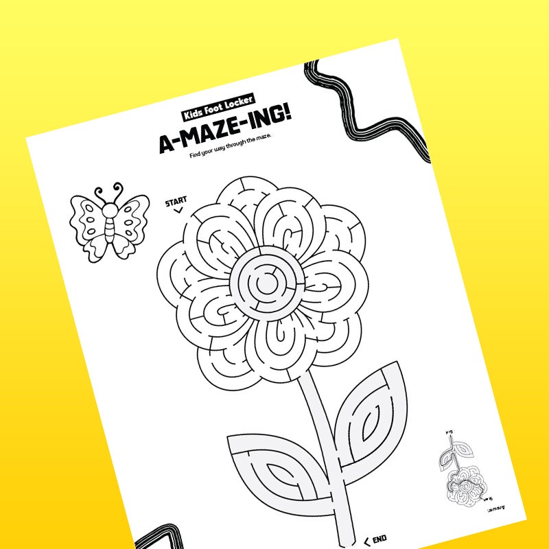 download A-maze-ing coloring sheet