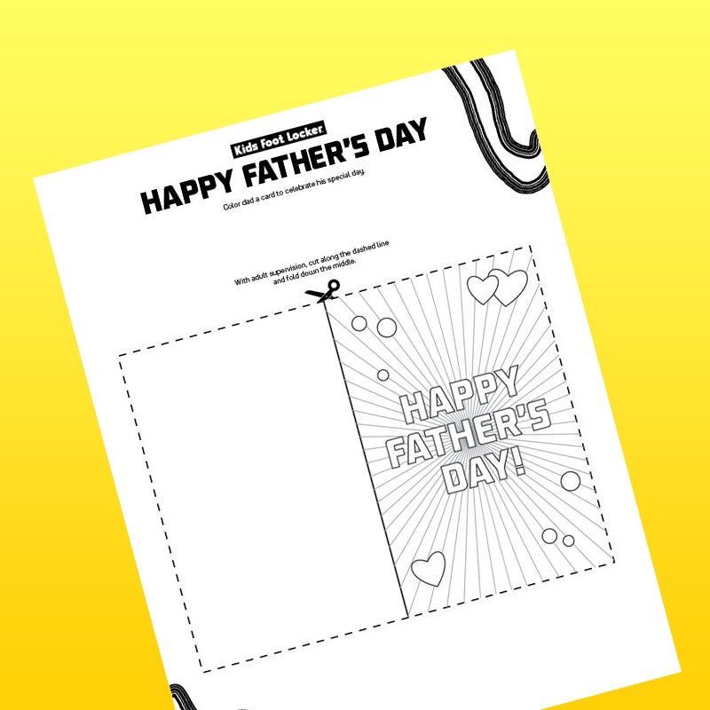 download Happy Father's Day coloring sheet