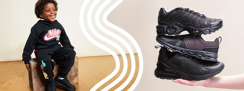 All black tns kids best sale