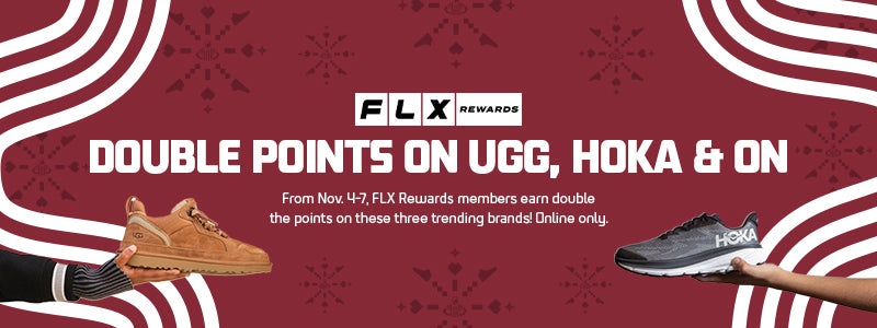 DOUBLE POINTS ON UGG, HOKA & ON