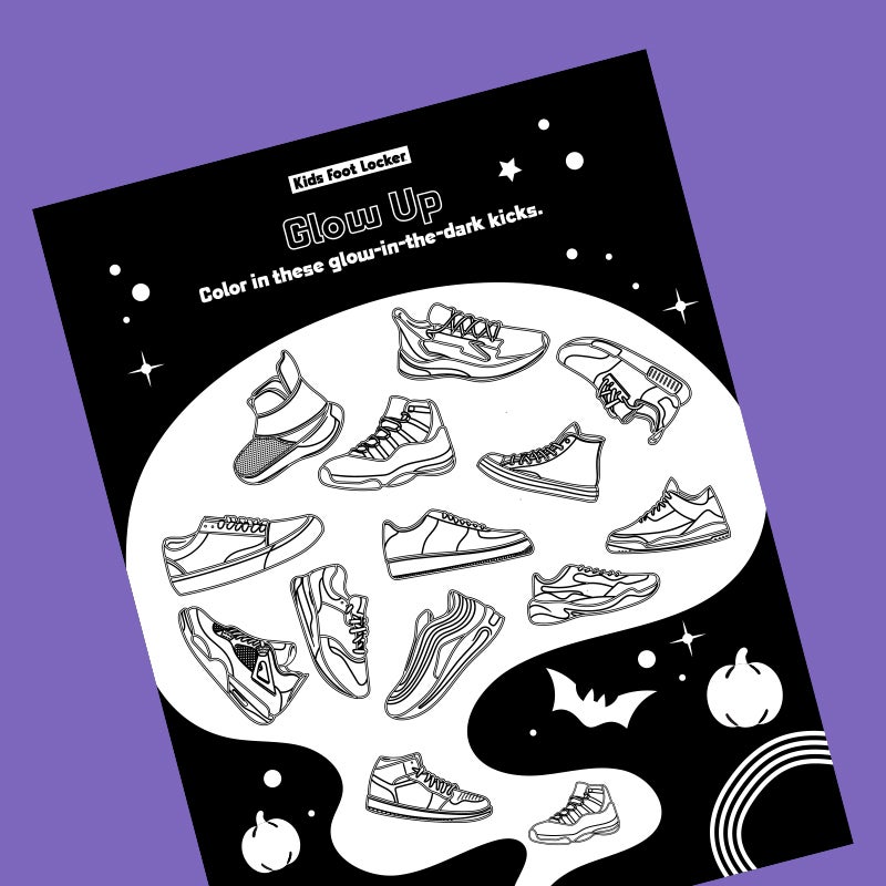 Download the Glow Up coloring page