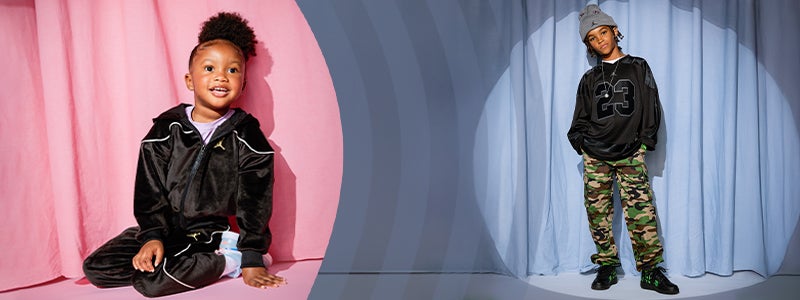 blue and white jordans at foot locker