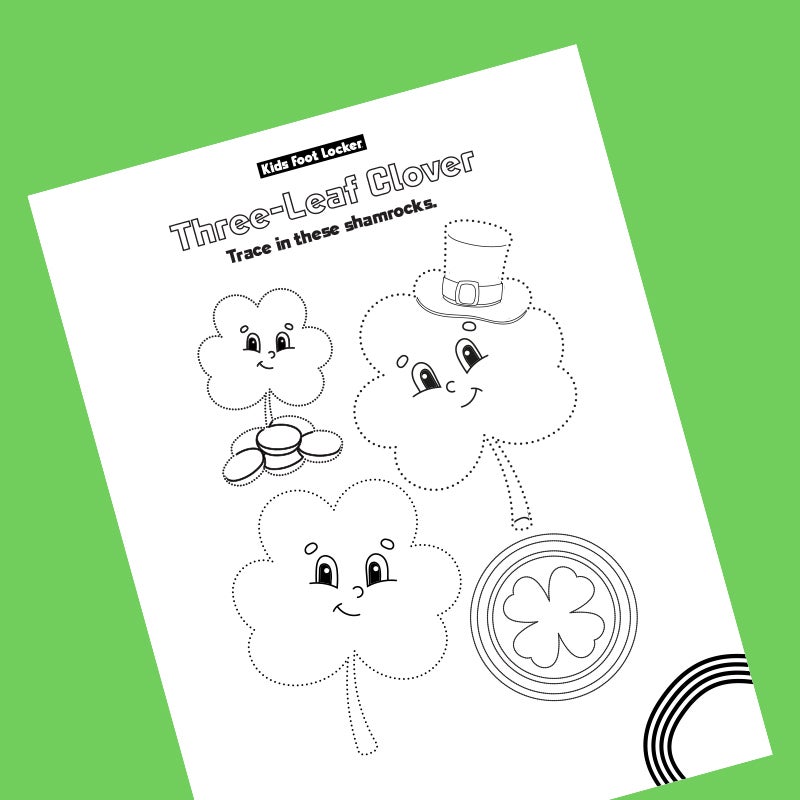 Download the Three-Leaf Clover tracing page