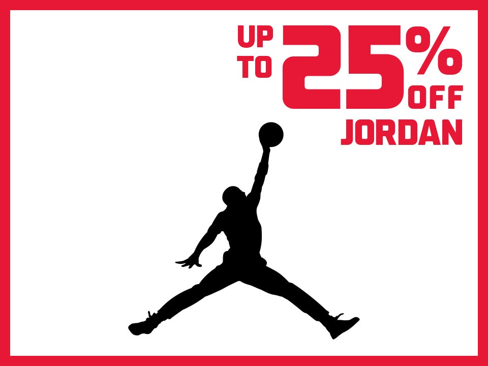 up to 25% off Jordan