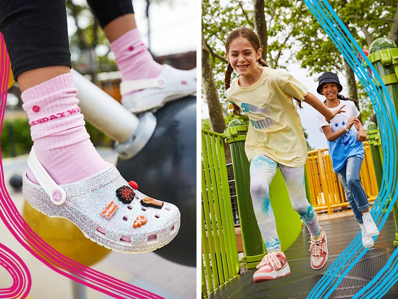 Grab back-to-school staples like new tees & classic footwear from Nike, Crocs, adidas & more.