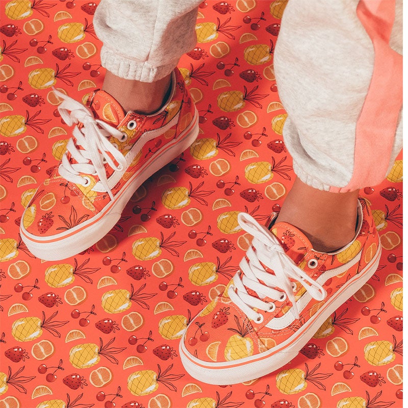 vans old skool platform rose