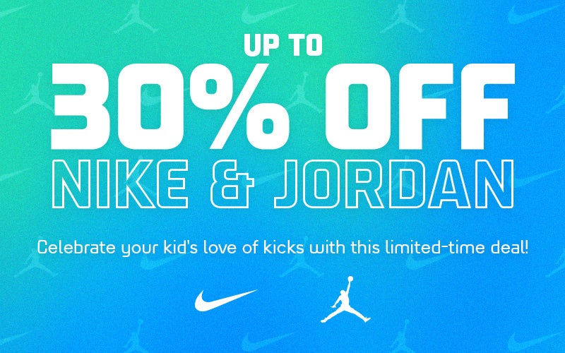 Up to 30% Off Nike & Jordan