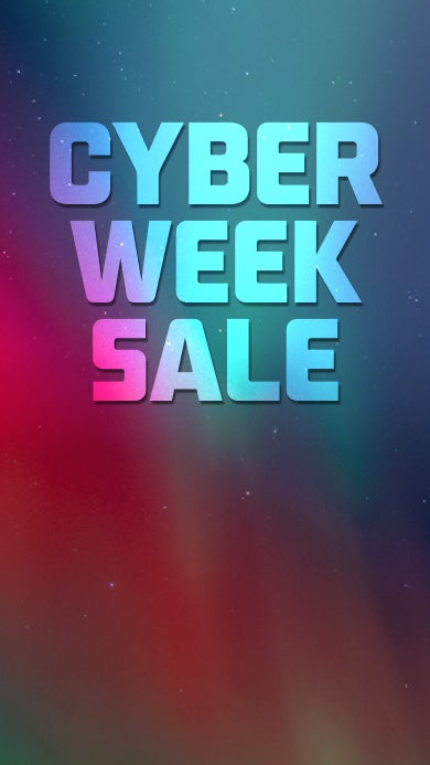 Up to 50% Off Cyber Week sale