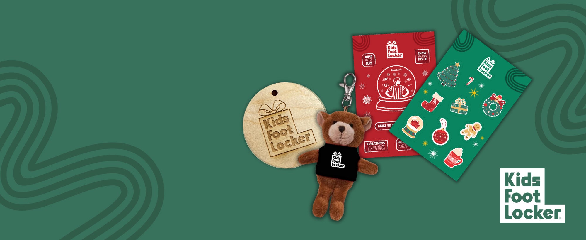 Get festive with Kids Foot Locker's holiday celebration in store, featuring limited-edition giveaways, free gift wrapping & more.   Select Stores Only. Exclusions Apply. 