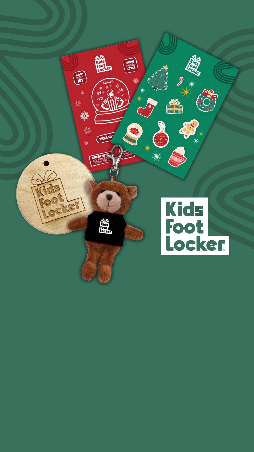 Get festive with Kids Foot Locker's holiday celebration in store, featuring limited-edition giveaways, free gift wrapping & more.   Select Stores Only. Exclusions Apply. 