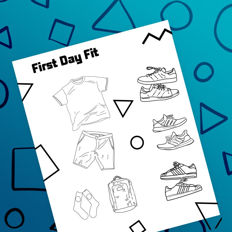 download first day fit coloring page