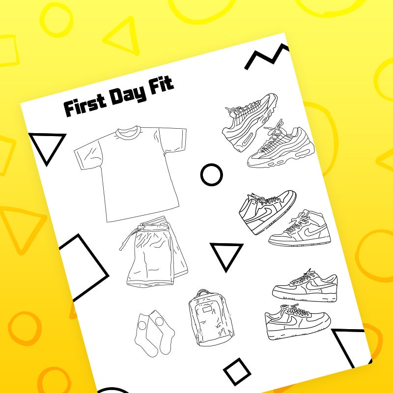 download first day fit coloring page