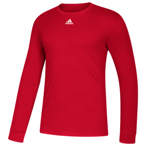 red adidas shirt long sleeve
