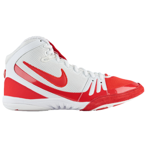 white nike freek wrestling shoes