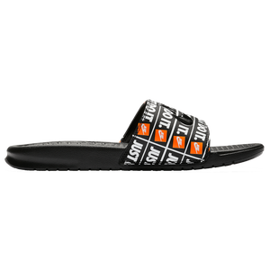 nike benassi slides women's black