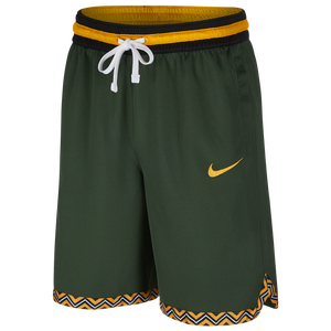 university gold nike shorts