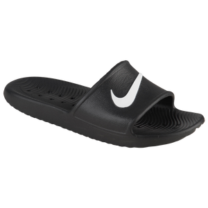 nike slides men black and white