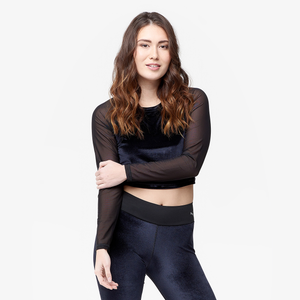 puma velvet crop top