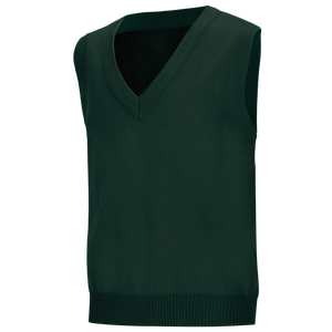green v neck sweater vest