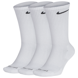 white nike socks with grey swoosh