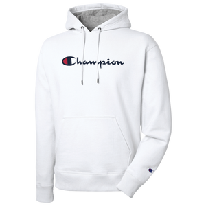white champion powerblend hoodie