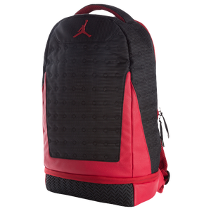 jordan red and black backpack