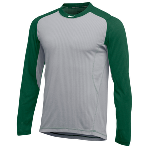 grey and green nike shirt