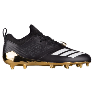 black and gold high top football cleats