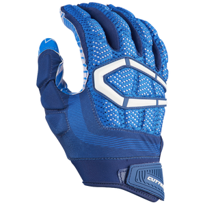 white padded football gloves