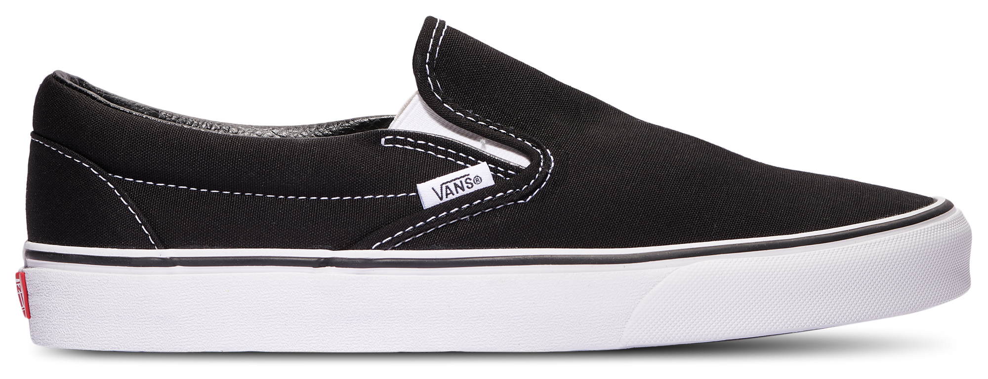 White slip on vans footlocker sale