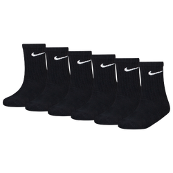 Boys' Preschool - Nike 6 Pack Dri-FIT Performance Basic Crew Socks - Black