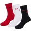 Nike Crew Socks 3 Pack 5-7 - Boys' Grade School Red/White/Blue