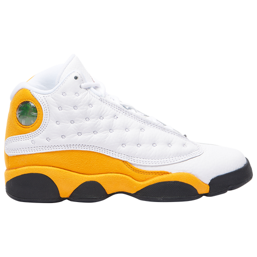 

Jordan Boys Jordan Retro 13 - Boys' Grade School Basketball Shoes White/Del Sol/University Red Size 4.0