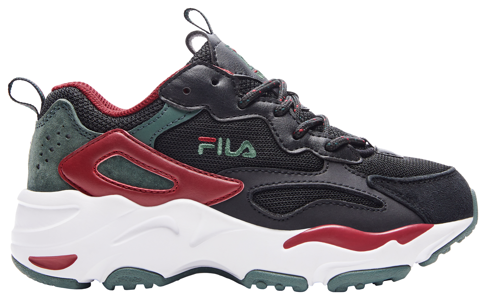 fila ray black green red