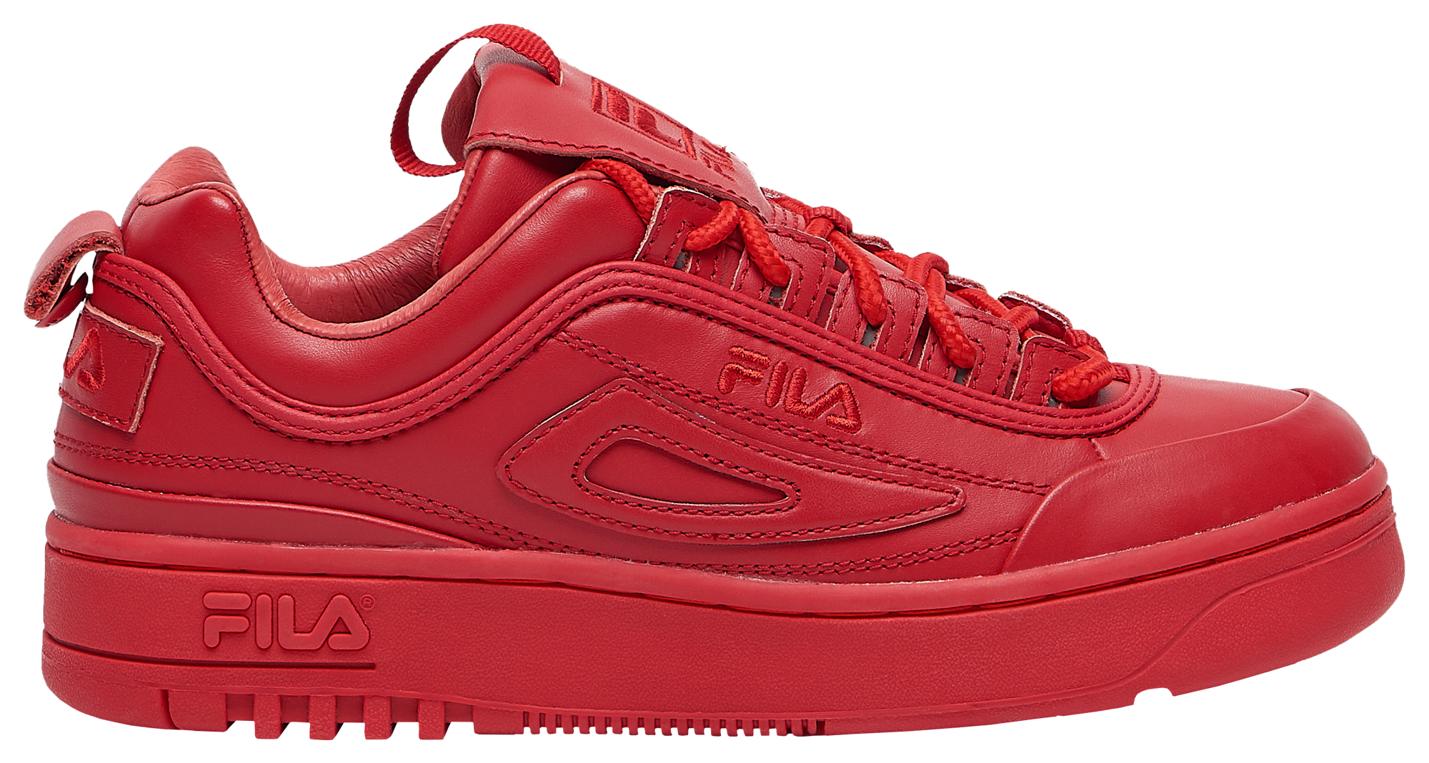 all red fila disruptor