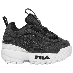 Boys' Infant - Fila Disruptor II Denim - Black
