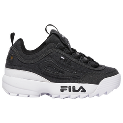 Boys' Grade School - Fila Disruptor II Denim - Black/White/No Color
