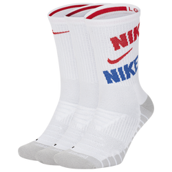 Men's - Nike 3 Pack Dri-FIT Max Crew Sock - White/Red/Blue