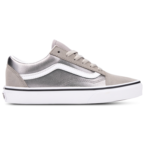 BOYS - Vans Old Skool - White/Metallic Silver